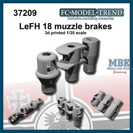 LeFH 18 muzzle brakes