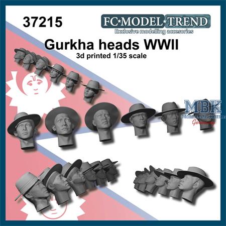 Gurkha heads WWII