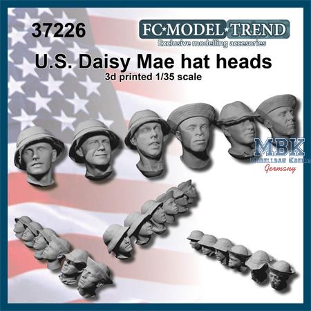 US heads with Daisy Mae hat WWII