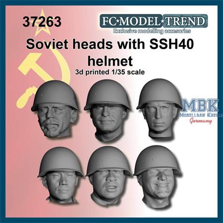 Soviet solider heads with SSH40 helmet