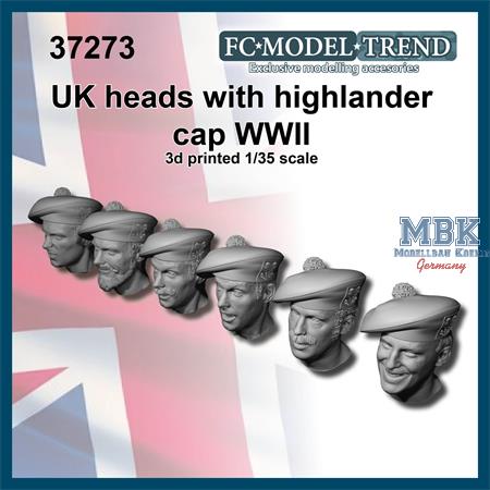 UK heads with highlander cap