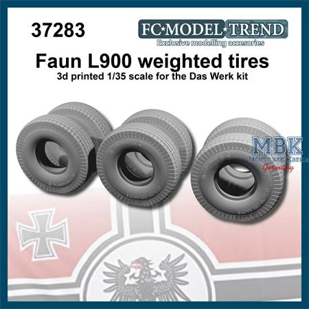 Faun L900 weighted tires
