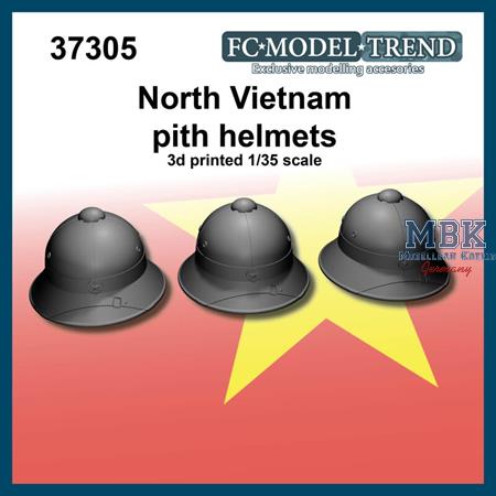 North Vietnam pith helmets