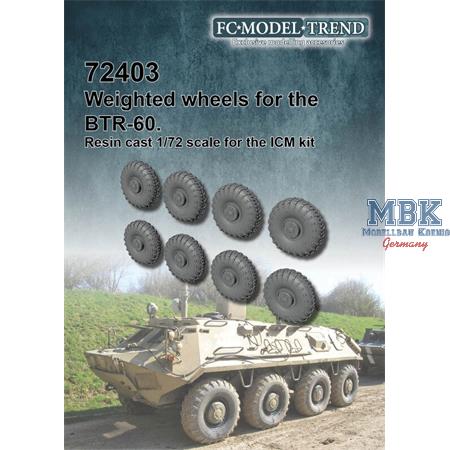 BTR-60 weighted wheels (1:72)