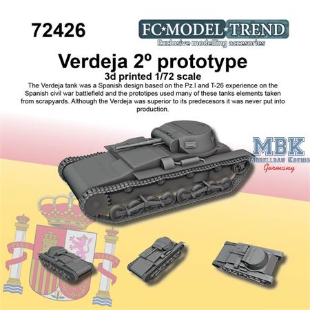 Verdeja tank 2nd prototype  (1:72)