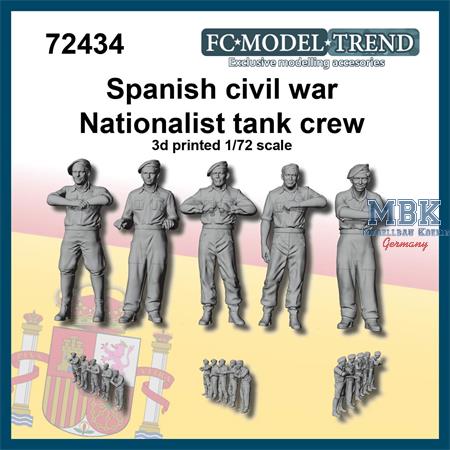 Spanish civil war nationalist tank crew (1:72)