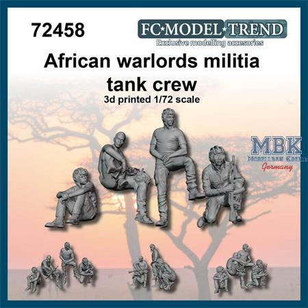 African warlords militia tank crew (1:72)