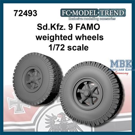 SdKfz. 9 FAMO weighted wheels (1:72)