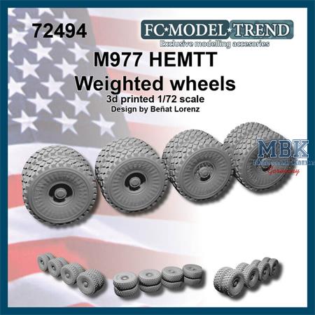 HEMTT weighted wheels (1:72)