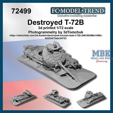 T-72B  destroyed (1:72)
