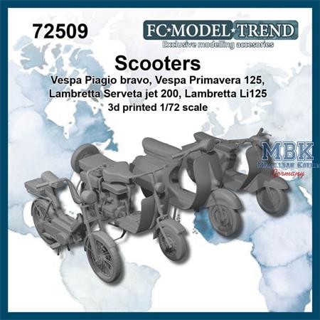 Scooters - Vespa / Lambretta (1:72)