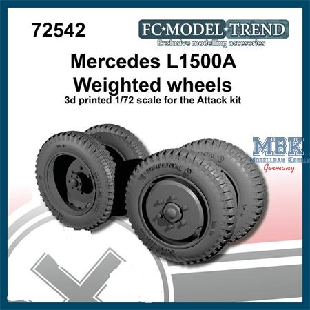 Mercedes L1500A weighted wheels (1:72)