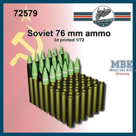 Soviet 76 mm rounds (1:72)