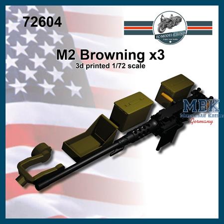 M2 Browning machine gun x3 (1:72)