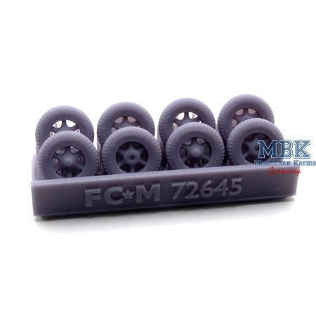 Flak 18 weighted wheels (1:72)