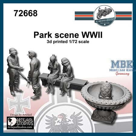 Park szene WWII (1:72)