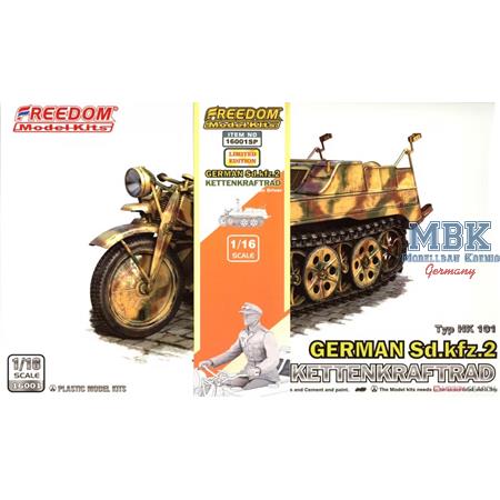 Sd.Kfz.2 Kettenkraftrad mit Fahrer