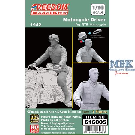 Motorcycle Driver 1942 for R75 Motorcycle  (1:16)