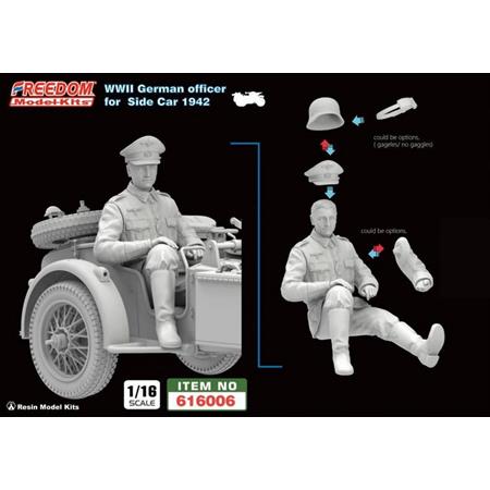 WWII German officer for R75 Side Car 1942 (1:16)