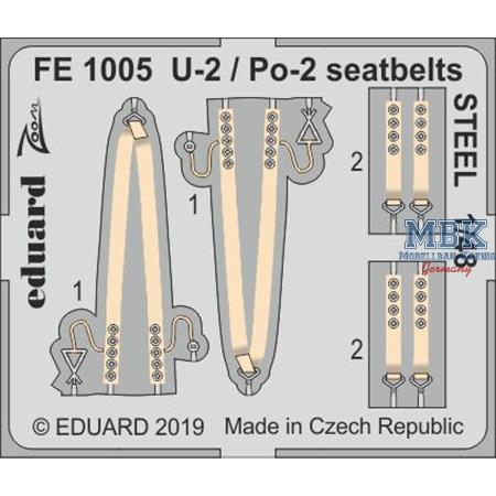 Polikarpov U-2 / Po-2 seatbelts STEEL 1/48
