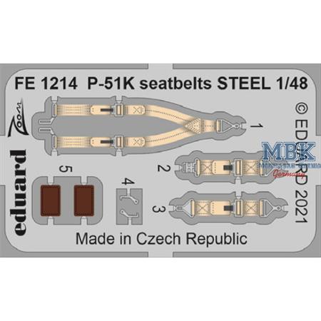 North-American P-51K Mustang seatbelts STEEL 1/48