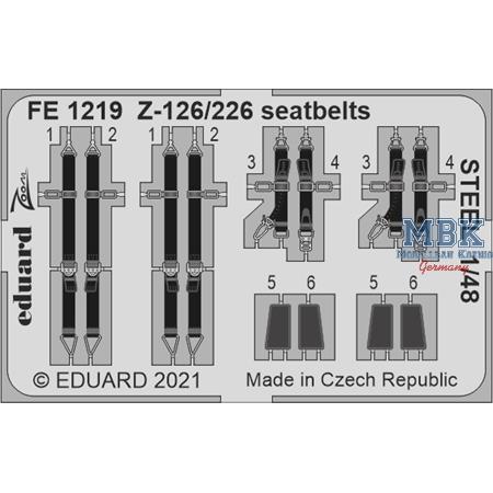 Z-126/226 seatbelts STEEL 1/48