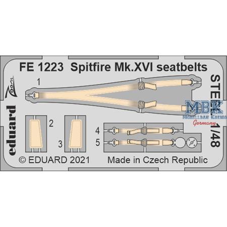 Supermarine Spitfire Mk.XVI seatbelts STEEL  1/48