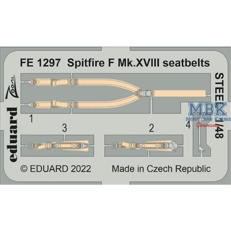 Supermarine Spitfire F Mk.XVIII seatbelts STEEL