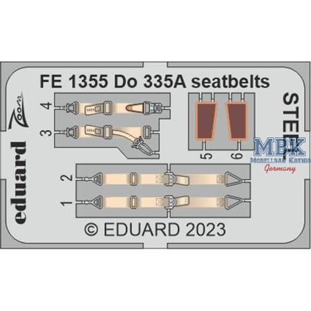 Dornier Do-335A Pfeil seatbelts STEEL 1/48