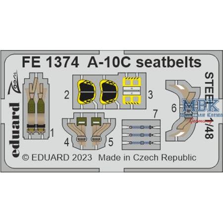 Fairchild A-10C Thunderbolt II seatbelts STEEL