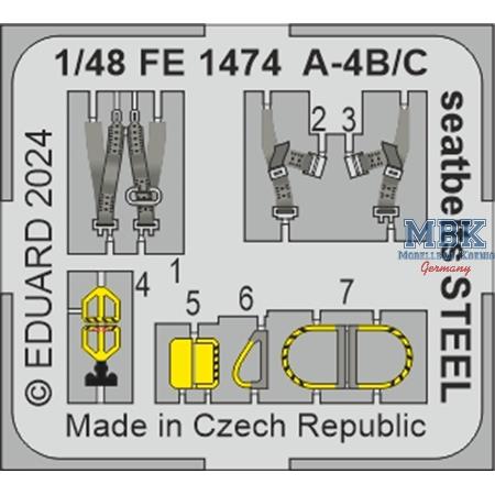 Douglas A-4B/C Skyhawk Skyhawk seatbelts STEEL