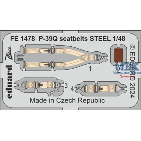 Bell P-39Q Airacobra seatbelts STEEL 1/48