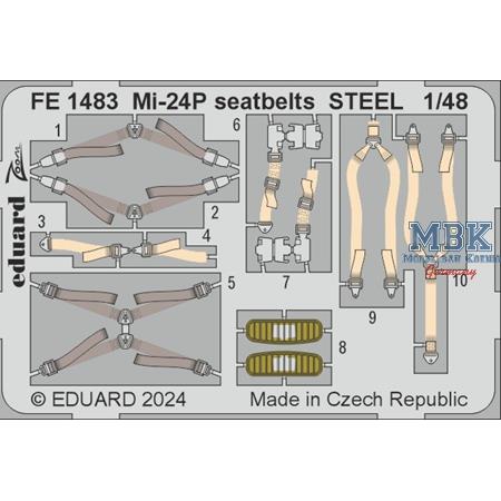 Mil Mi-24P seatbelts STEEL 1/48