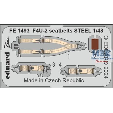 Vought F4U-2 Corsair seatbelts STEEL 1/48