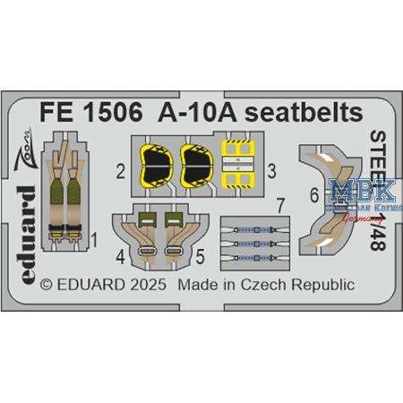 Fairchild A-10A Thunderbolt II seatbelts STEEL