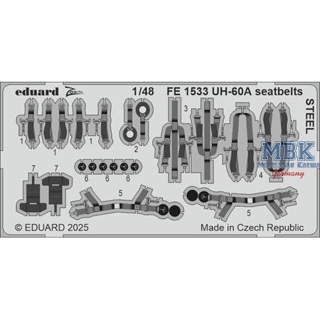 Sikorsky UH-60A seatbelts STEEL 1/48