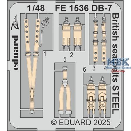 Douglas Boston III British seatbelts STEEL 1/48