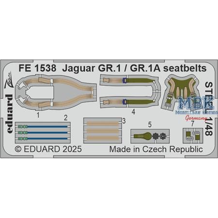 SEPECAT Jaguar GR.1/GR.1A seatbelts STEEL 1/48