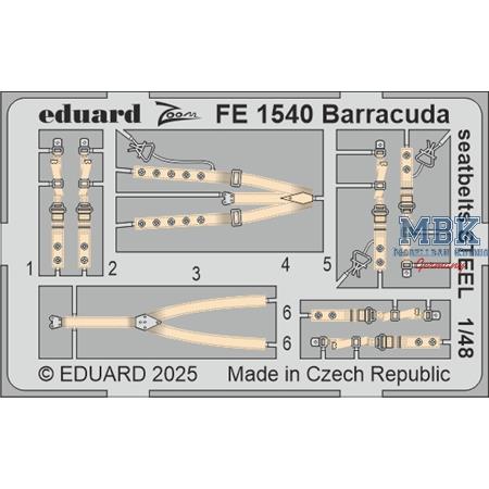 Fairey Barracuda Mk.II seatbelts STEEL 1/48