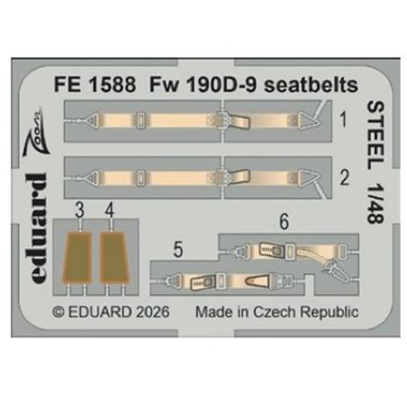 Consolidated PBY-5A seatbelts STEEL 1/48