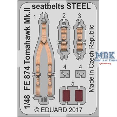 Tomahawk Mk. II seatbelts STEEL 1/48