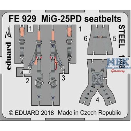 MiG-25PD seatbelts STEEL 1/48