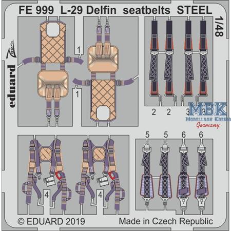 Aero L-29 'Delfin' seatbelts STEEL 1/48