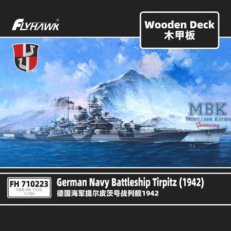 Battleship TIRPITZ 1942 Wooden Deck
