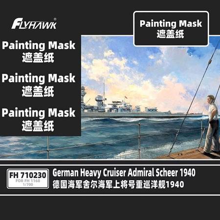 German Heavy Cruiser ADMIRAL SCHEER Painting Mask