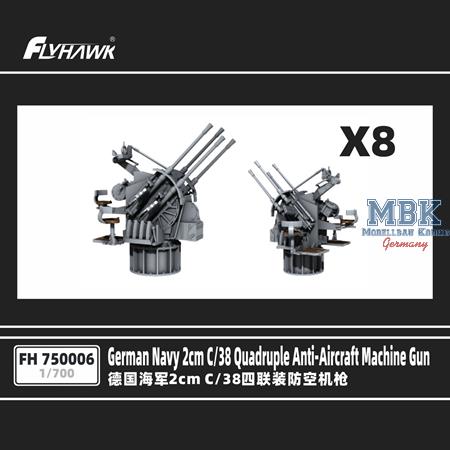 German Navy 2cm C/38 Quadruple Anti-Aircraft Gun