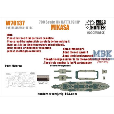 IJN Mikasa Wooden Deck (Hasegawa 49151)