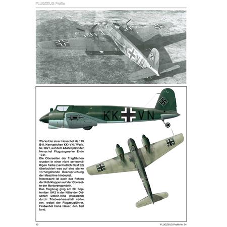 Flugzeug Profile 54 - Henschel Hs 129