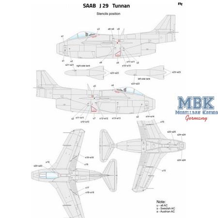 SAAB J-29F Tunnan - Swedish fighter