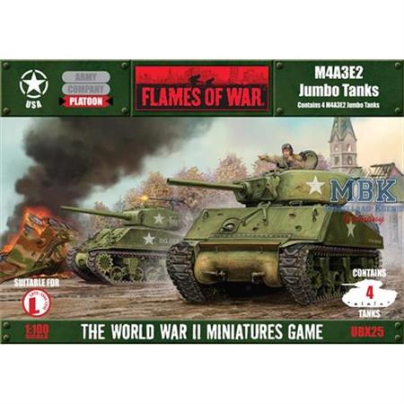 Flames Of War: M4A3E2 Jumbo Tanks